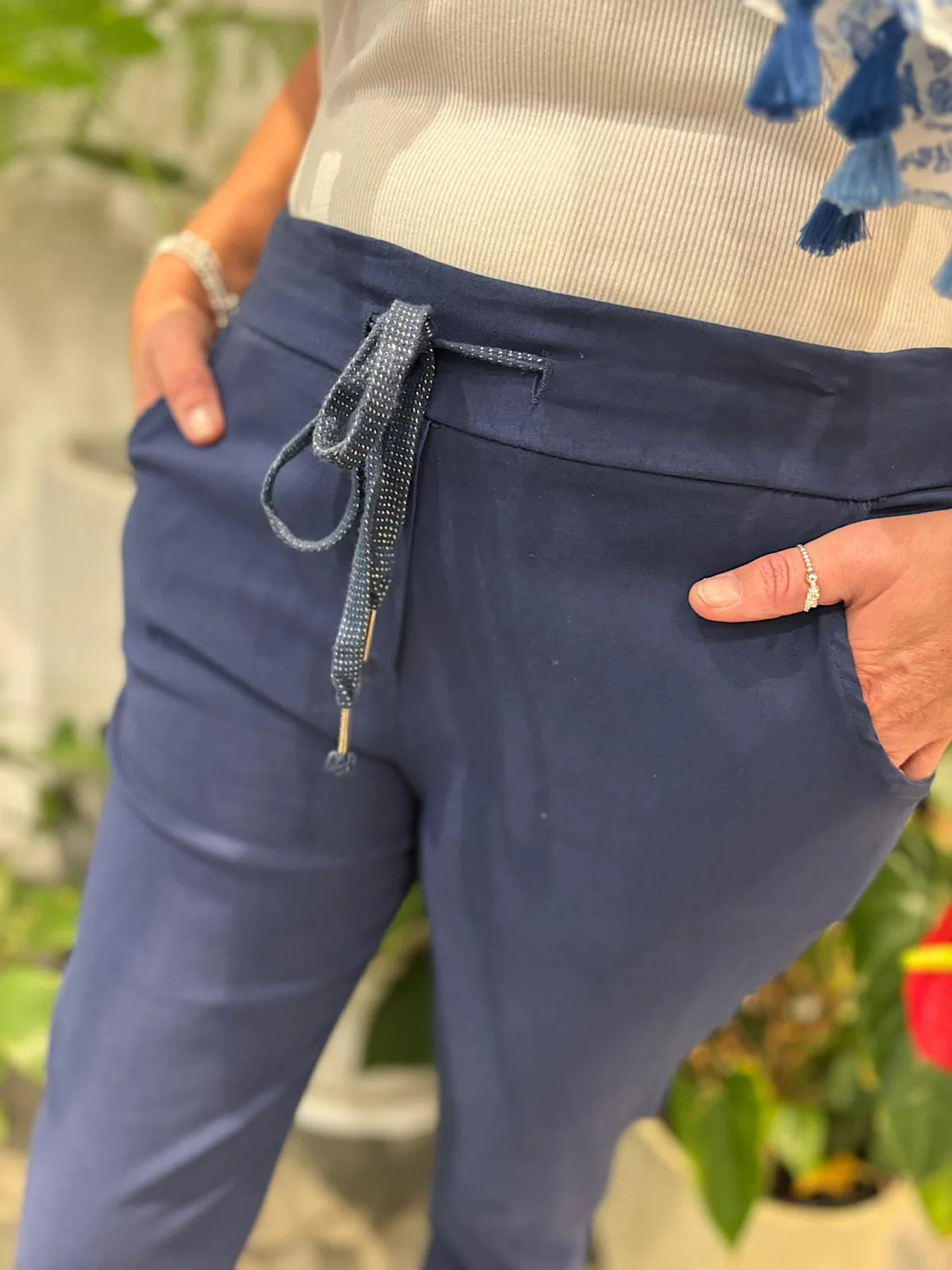 Navy Magic Trousers - Image 3